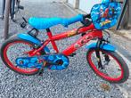 Kinderfiets Spiderman 16 inch, Fietsen en Brommers, Ophalen, Zo goed als nieuw, 16 tot 20 inch, Zijwieltjes