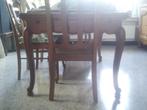 antieke tafel en stoelen, Ophalen