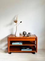 Vintage teak Trolley / tvmeubel - jaren 60 Deens, Ophalen, Zo goed als nieuw