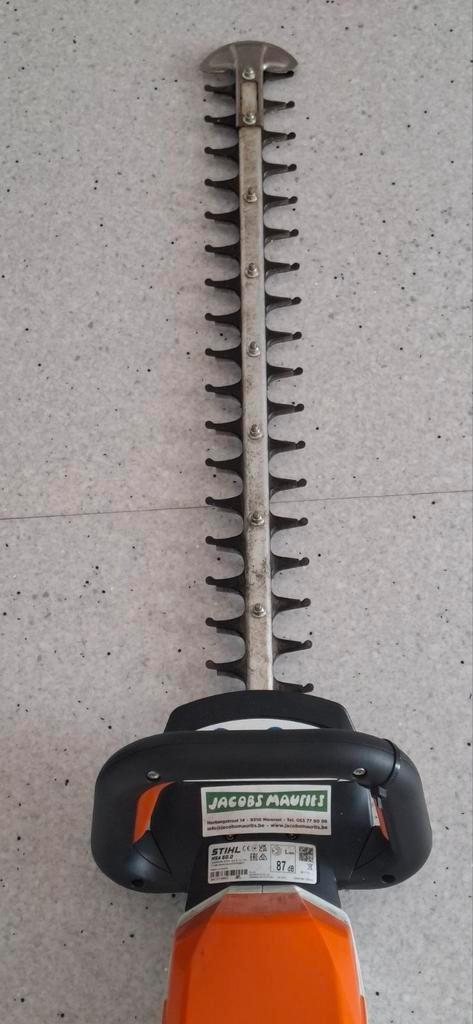 Stihl accu hegenschaar nsa 60,60 cm, Tuin en Terras, Heggenscharen, Zo goed als nieuw, Accu, Ophalen