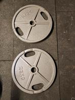 Halterschijven 50 mm 2x25 kg/stuk, Sport en Fitness, Fitnessmaterialen, Ophalen, Halterschijven