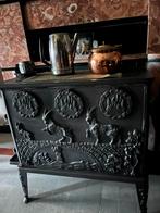 Gietijzeren charmante kachel, Huis en Inrichting, Kachels, Ophalen, Gebruikt, Houtkachel, Vrijstaand