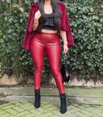 Pantalon cuir rouge, Kleding | Dames, Broeken en Pantalons, Zara, Ophalen of Verzenden, Zo goed als nieuw, Maat 36 (S)