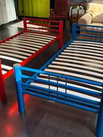 Stapelbed, Huis en Inrichting, Slaapkamer | Bedden, Ophalen, Gebruikt, 90 cm, Blauw