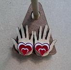 oorbellen "handjes", Handtassen en Accessoires, Oorbellen, Ophalen of Verzenden, Nieuw, Knopjes of Stekers
