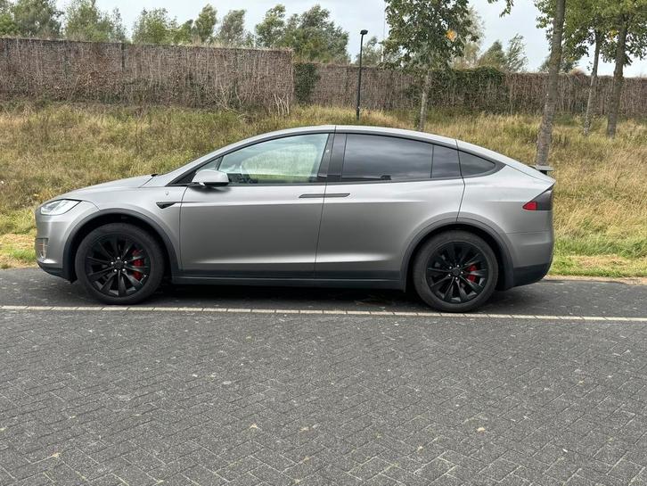 Tesla Model X 2020 long range raven 7-zits, Auto's, Tesla, Particulier, Model X, Trekhaak, Elektrisch, Euro 5, SUV of Terreinwagen