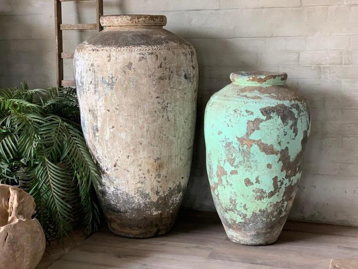 Mega Kruiken XXXL - 155 cm hoog + 116 cm hoog, Huis en Inrichting, Woonaccessoires | Vazen, Zo goed als nieuw, Overige kleuren