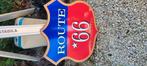 Emaille reclamebord route 66, Verzamelen, Ophalen, Reclamebord