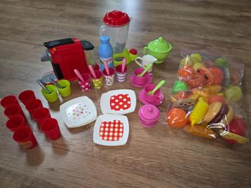 Speelset eten en servies beschikbaar voor biedingen