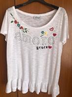 T-shirt  Grace (maat S), Wit, Korte mouw, Gedragen, Grace