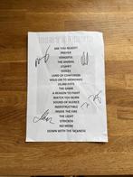 Disturbed - signed setlist 2019 Amsterdam, Ophalen of Verzenden, Gebruikt, Overige typen