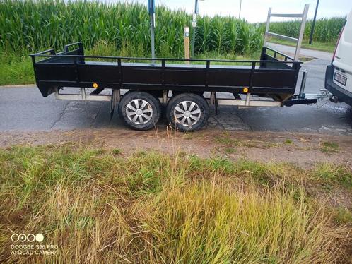 Ongeremde dubbel asser aanhanger, Auto diversen, Aanhangers en Bagagewagens, Zo goed als nieuw, Ophalen