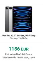 Ipad Pro 12.9 M2 128G Facture et boîte complète état vitrine, Informatique & Logiciels, Apple iPad Tablettes, Comme neuf, Enlèvement ou Envoi