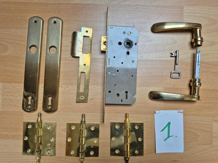 Quincaillerie de porte ( complète ), Doe-het-zelf en Bouw, IJzerwaren en Bevestigingsmiddelen, Gebruikt, Ophalen of Verzenden