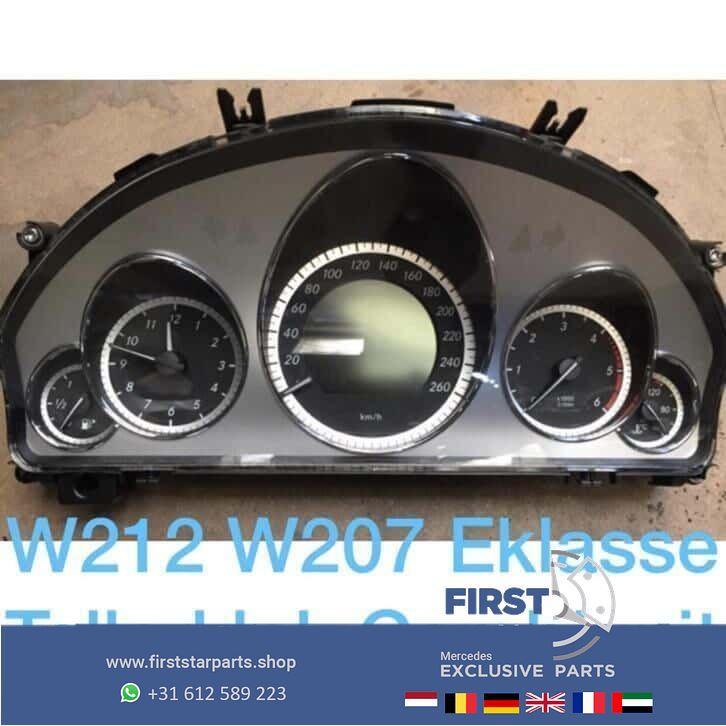 W212 W207 E Klasse Tellerklok Mercedes combi instrument E212, Auto-onderdelen, Dashboard en Schakelaars, Mercedes-Benz, Gebruikt