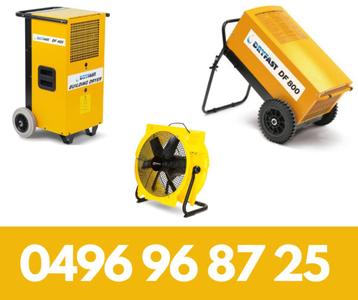Bouwdroger DF800 & DF400 & ventilator beschikbaar voor biedingen