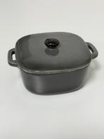 Mini-four/faitout avec couvercle — Céramique gris foncé, Enlèvement ou Envoi, Comme neuf