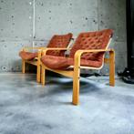 Set van 2 vintage eenzitten / fauteuils  /zetels IKEA 1976, Ophalen of Verzenden
