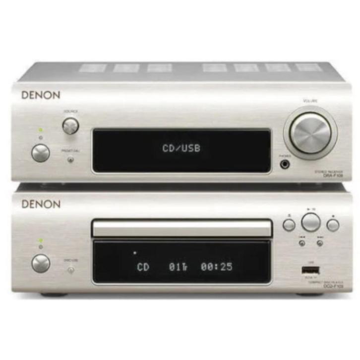 chaine hifi DENON DRA F109 argenté   LH 25X25 -71+ Enceintes, TV, Hi-fi & Vidéo, Chaîne Hi-fi, Comme neuf, Lecteur CD, Tuner ou Radio