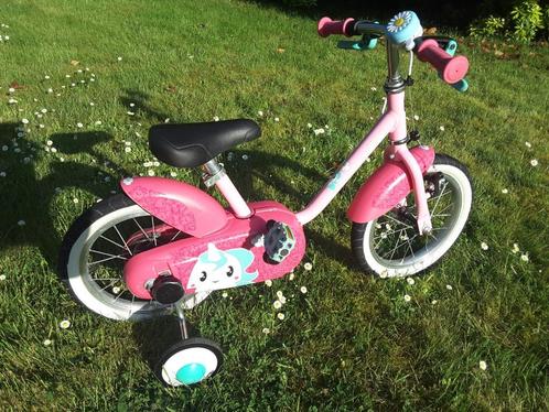 Vélo Fille B'Twin 14 pouces dès 2-3 ans à 5ans EN SUPER ÉTAT, Fietsen en Brommers, Fietsen | Meisjes, Zo goed als nieuw, Handrem