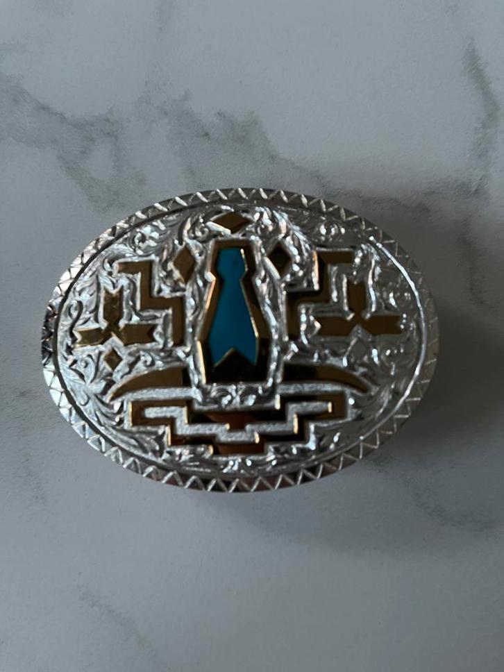 ovaalvormige riemgesp, Collections, Broches, Pins & Badges, Neuf, Enlèvement ou Envoi