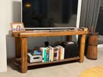 Meuble TV / console en chêne massif – style rustique, Huis en Inrichting, Ophalen, Gebruikt, 150 tot 200 cm, Eikenhout