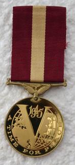 Medaille, Britse Restoration of Peace medal WOII, 1940-1945, Ophalen of Verzenden, Landmacht, Lintje, Medaille of Wings