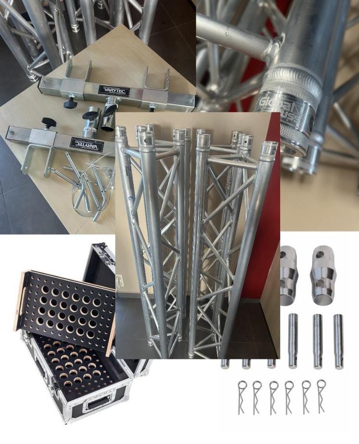 SET: 4 F33150-structuren +2 adaptieve truss + flight connect, Muziek en Instrumenten, Licht en Laser, Zo goed als nieuw, Licht