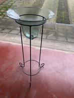 Colonne verre et fer - Décoration pour plante ou autre, Ophalen, Gebruikt, Glas