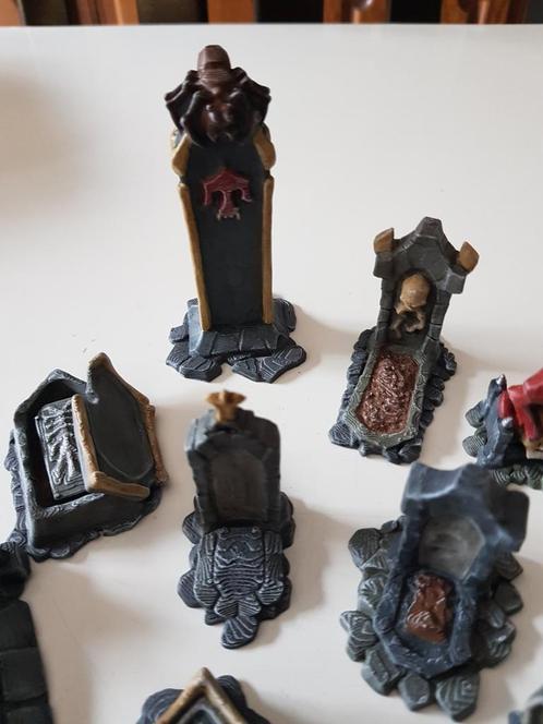 scenery tabletop 28mm, graveyard, Fantasy, D&D, 9 stuks., Hobby en Vrije tijd, Modelbouw | Figuren en Diorama's, Zo goed als nieuw