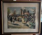 Schilderij Paris Montmartre, Antiek en Kunst, Ophalen