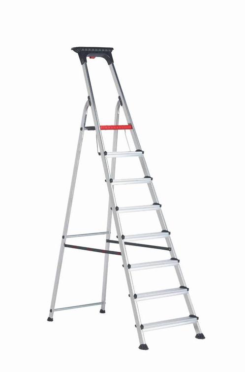 Altrex huishoudtrap Double Decker 8 treden, Doe-het-zelf en Bouw, Ladders en Trappen, Nieuw, Ladder, 2 tot 4 meter, Opvouwbaar of Inschuifbaar