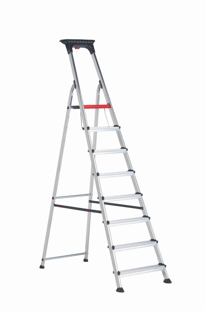 Altrex huishoudtrap Double Decker 8 treden, Doe-het-zelf en Bouw, Ladders en Trappen, Nieuw, Ladder, 2 tot 4 meter, Opvouwbaar of Inschuifbaar