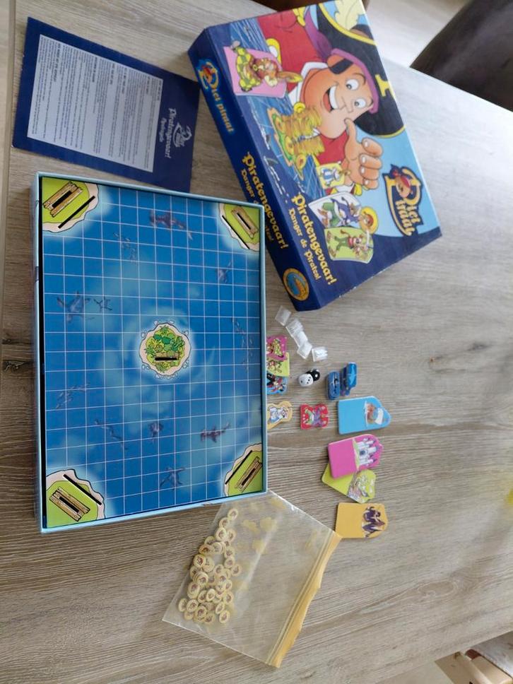 Piet piraat gezelschapspel, Hobby en Vrije tijd, Gezelschapsspellen | Bordspellen, Zo goed als nieuw, Drie of vier spelers, Ophalen of Verzenden