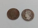 Lot 1/4 Franc 1844 + 20 Centimes 1853, Timbres & Monnaies, Monnaies | Belgique, Enlèvement ou Envoi