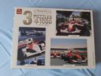 King 3 x 1000 stuks puzzel met posters Racing Cars Formule 1, Ophalen of Verzenden, Zo goed als nieuw