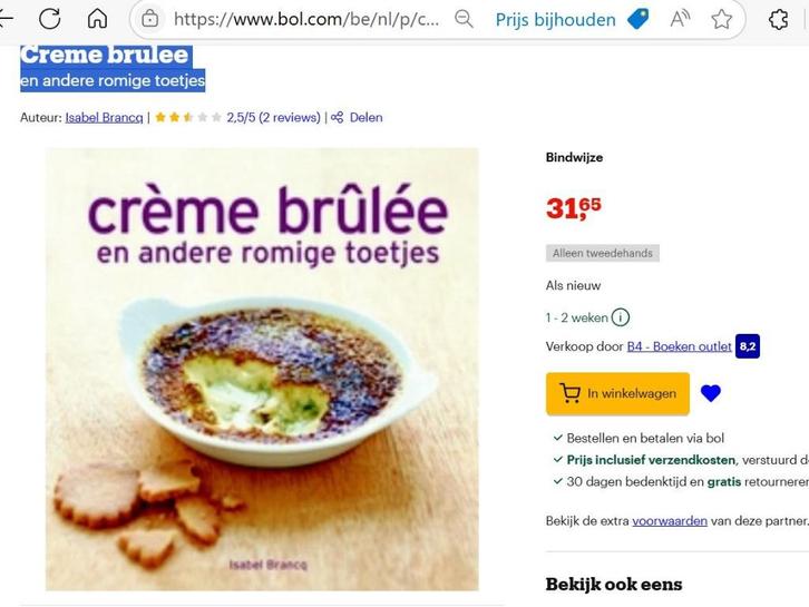 CREME BRULEE en andere romige toetjes, NIEUW, Boeken, Kookboeken, Nieuw, Taart, Gebak en Desserts, Ophalen of Verzenden
