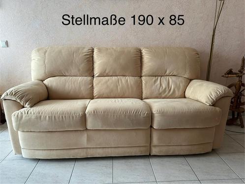 Comfortabele bank met relaxfunctie + fauteuil, Huis en Inrichting, Zetels | Zetels, Zo goed als nieuw, Rechte bank, Overige maten