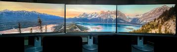 Stealth Gaming computer incl. 3 schermen, 32 GB, Avec carte vidéo, Utilisé, Gaming