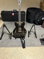 Gibson ES335 Satin Black, Gibson, Zo goed als nieuw, Semi-solid body, Ophalen