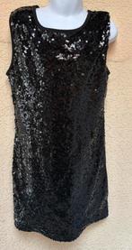 Robe habillée noire à sequins sans manche 11-12 ans bon état, Enlèvement ou Envoi, Utilisé, Fille, Robe ou Jupe