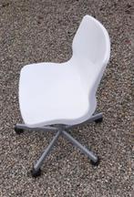witte bureaustoel met wieltjes, Ophalen, Gebruikt, Wit, Bureaustoel