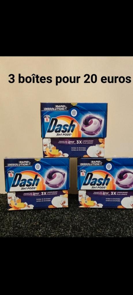3 dozen DASH wasmiddel The Amber and Orchid Collection 16 ca, Huis en Inrichting, Schoonmaakartikelen, Ophalen