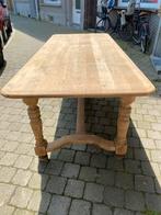 Massieve Eiken tafel, Tuin en Terras, Gebruikt, Rechthoekig, Ophalen of Verzenden, Hout