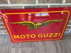 emaille reclame bord motoguzzi, Ophalen, Nieuw, Reclamebord