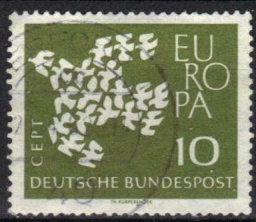 Duitsland Bundespost 1961 - Yvert 239 - Europa (ST), Timbres & Monnaies, Timbres | Europe | Allemagne, Affranchi, Envoi