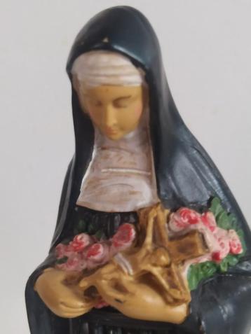 Heilige Rita, vintage beeld in hars
