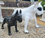 Bull terrier beelden,  polyester, Tuin en Terras, Tuinbeelden, Ophalen, Nieuw, Kunststof, Dierenbeeld