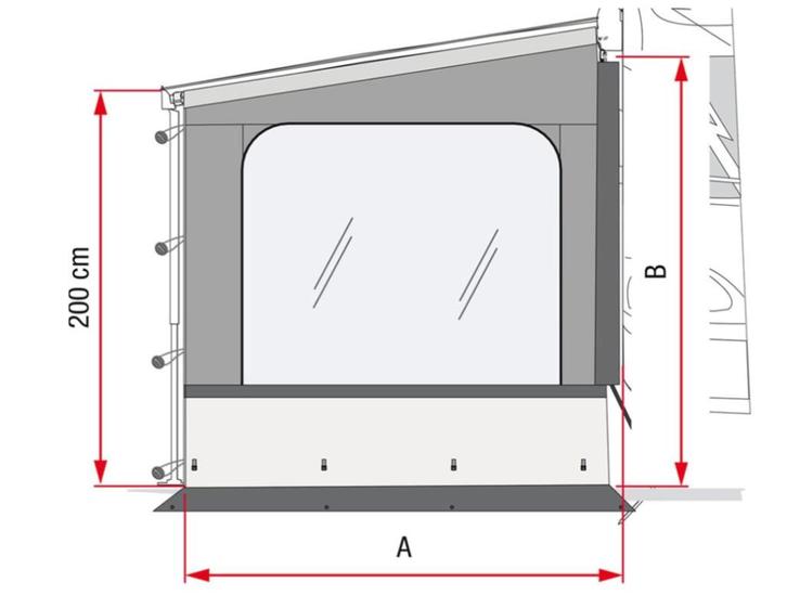 FIAMMA Side W Pro zijwand F35 VAN, Caravans en Kamperen, Mobilhome-accessoires, Zo goed als nieuw, Ophalen of Verzenden