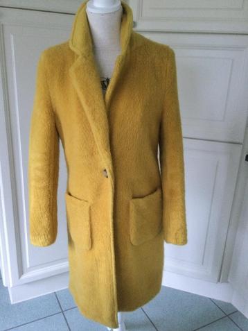 Warme zachte mantel, Only, Comme neuf, Taille 34 (XS) ou plus petite, Jaune
